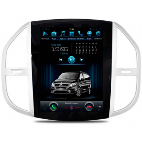 Штатная мультимедийная система в стиле Tesla для Mercedes-Benz Vito W447