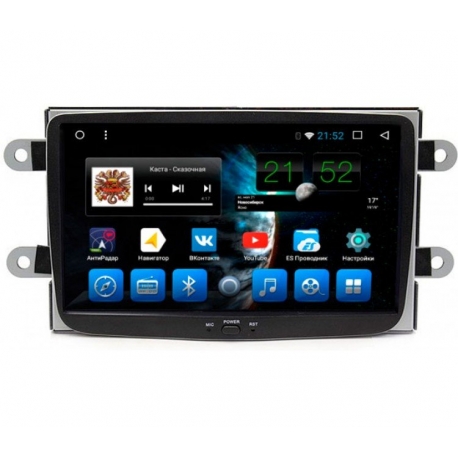 Штатное головное устройство для Renault Duster, Logan, Sandero