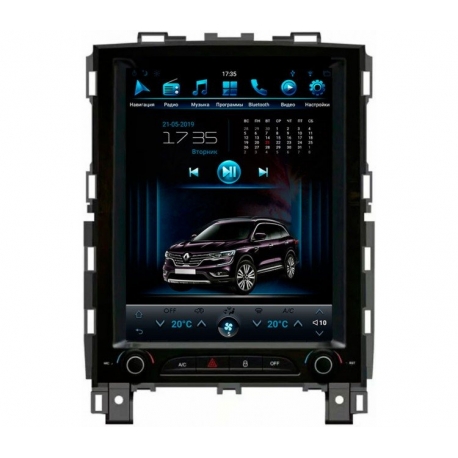 Штатная мультимедийная система в стиле Тесла для Renault Koleos