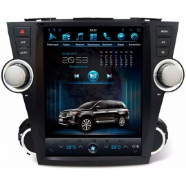 Штатное головное устройство в стиле Тесла для Toyota Highlander XU40