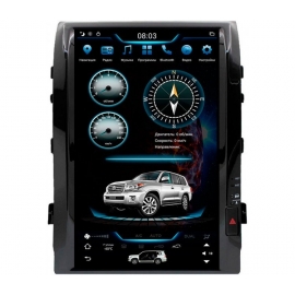 Штатная мультимедийная система в стиле Tesla для Toyota Land Cruiser 200
