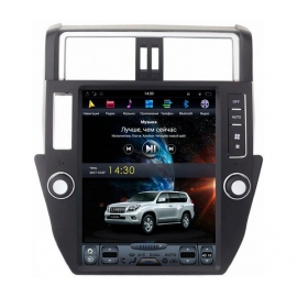 Штатное головное устройство в стиле Тесла для Toyota Land Cruiser Prado 150