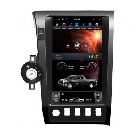 Штатная мультимедийная система в стиле Tesla для Toyota Tundra II, Toyota Sequoia Экран 13,6